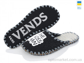 Купить Капці чоловічі 354M асфальт Vends чорний