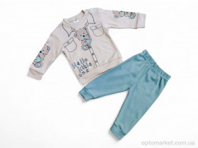 Купить Пижама дитячі 35600 бірюзовий реглан-штани Giddy Kids блакитний