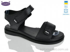 Купить Босоніжки жіночі 36 чорна шкіра Garti чорний