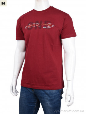 Купить Футболка чоловічі 3707-066-2 bordo Daniel Jones бордовий