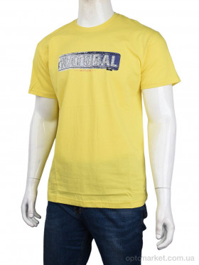 Купить Футболка чоловічі 3707-079-5 yellow Daniel Jones жовтий