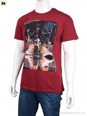 Купить Футболка чоловічі 3707-099-2 bordo Daniel Jones бордовий