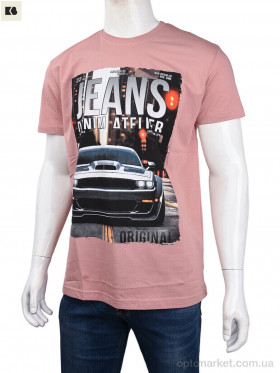 Купить Футболка чоловічі 3707-107-1 pink Daniel Jones рожевий