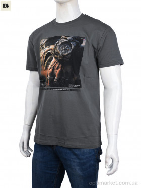 Купить Футболка чоловічі 3707-113-4 grey Daniel Jones сірий