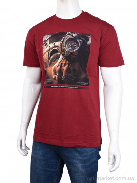 Купить Футболка чоловічі 3707-113-6 bordo Daniel Jones бордовий