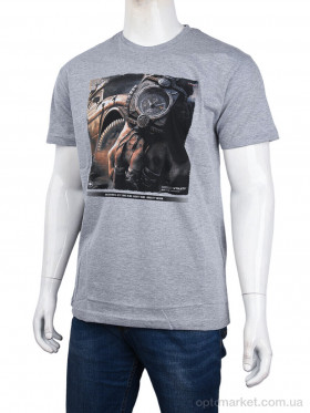 Купить Футболка чоловічі 3707-113-8 grey Daniel Jones сірий