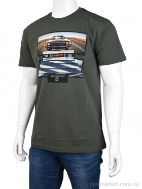 Купить Футболка чоловічі 3707-114-3 khaki Daniel Jones хакі