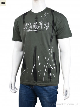 Купить Футболка чоловічі 3707-125 green Daniel Jones зелений