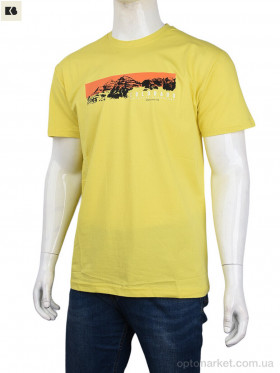 Купить Футболка чоловічі 3707-82-1 yellow Daniel Jones жовтий