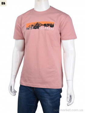 Купить Футболка чоловічі 3707-82-3 pink Daniel Jones рожевий