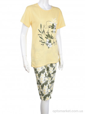 Купить Пижама жіночі 3749 (04046) yellow Rinda жовтий