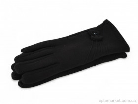 Купить Рукавички жіночі 38-6 трикотаж black Paidi чорний
