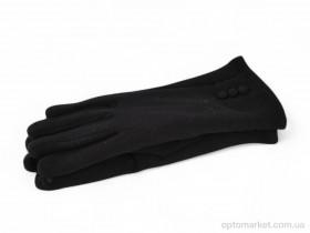 Купить Рукавички жіночі 38-8 трикотаж black Paidi чорний