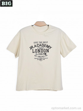 Купить Футболка унісекс 3972-170-6 beige BIG бежевий