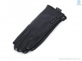 Купить Рукавички жіночі 4 black шкіра кози махра Rubi чорний