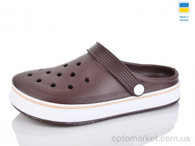 Купить Крокси жіночі 4001 шоколад Verta коричневий