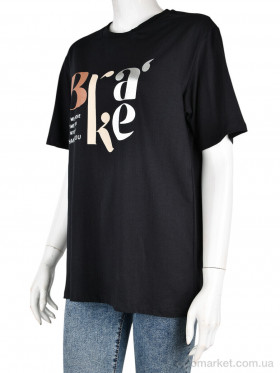 Купить Футболка жіночі 4049-02-1 black Vonnavi чорний