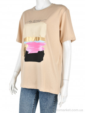 Купить Футболка жіночі 4049-06-3 l.beige Vonnavi бежевий