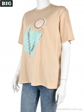 Купить Футболка жіночі 4049-08-3 beige Vonnavi бежевий