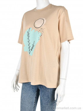 Купить Футболка жіночі 4049-08-3 beige Vonnavi бежевий