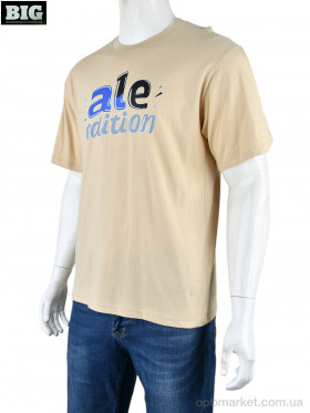 Купить Футболка чоловічі 4072-M02-4 beige Ale Edition бежевий