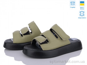 Купить Шльопанці жіночі 4074-59 оливковий A.N.I.One зелений