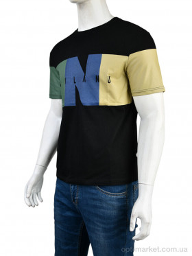 Купить Футболка чоловічі 4117-NT48-22-1 black Nana чорний