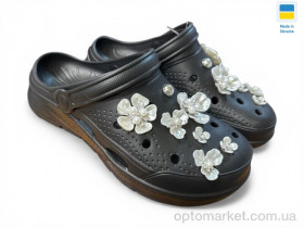 Купить Крокси жіночі 414 чорний Dago чорний