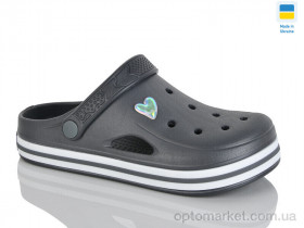 Купить Крокси жіночі 416 сірий Dago сірий