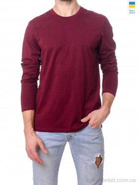 Купить Батник чоловічі 44 логслів бордовий Sport style бордовий