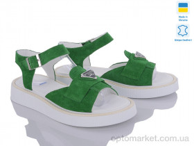 Купить Босоніжки жіночі 468 зелений замш под заказ G-AYRA зелений