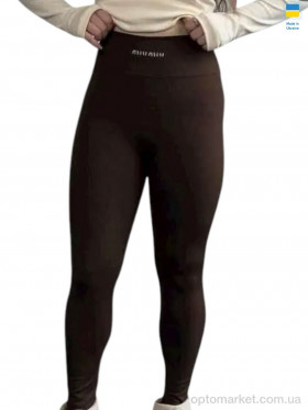 Купить Лосини жіночі 5000-1MU шоколадний Sport style коричневий