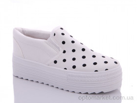 Купить Сліпони жіночі 501 белый горох Beatiful sister білий