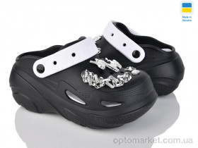 Купить Крокси жіночі 5073-361A Luck Line чорний