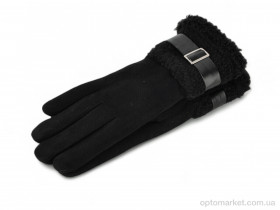 Купить Рукавички жіночі 509 замш black Paidi чорний