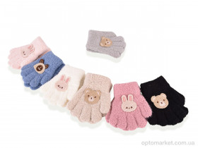 Купить Рукавички дитячі 5201 (тедди) mix Anjela мікс