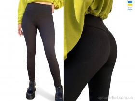 Купить Лосини жіночі 5275 чорний з пушапом Sport style чорний