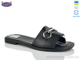 Купить Шльопанці жіночі 58 чорна шкіра Garti чорний