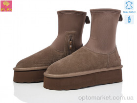 Купить Уги жіночі 5826 brown PLPS коричневий