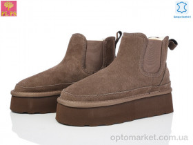 Купить Уги жіночі 5854-13 brown PLPS коричневий