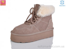 Купить Черевики жіночі 5856 khaki PLPS коричневий