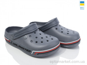 Купить Крокси жіночі 602 сірий Dago сірий