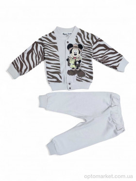 Купить Комплекти дитячі дитячі 60207 бежевий батнік-штани Donino Baby бежевий