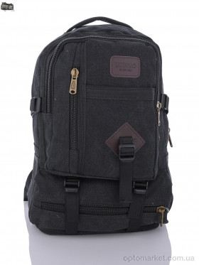 Купить Рюкзак чоловічі 6105 black Jomolanma чорний