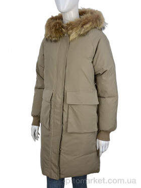 Купить Пальто жіночі 618 d.beige Yanpai бежевий