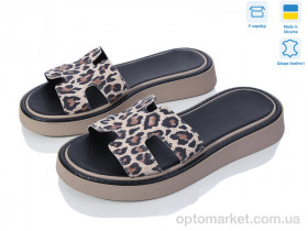 Купить Шльопанці жіночі 618 лео беж.нуб. Под заказ G-Aira бежевий