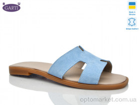 Купить Шльопанці жіночі 64 блакитний замш Garti блакитний