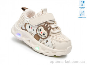 Купить Кросівки дитячі 65047K LED TOM.M бежевий