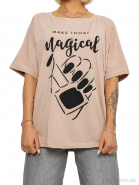 Купить Футболка жіночі 6605 бежевий Massmag бежевий