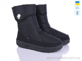 Купить Дутики жіночі 702-3 чорний Krok чорний